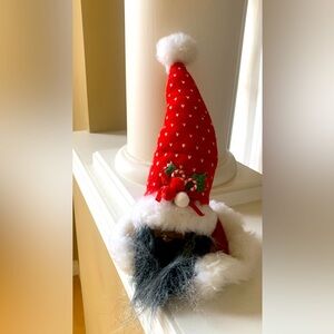 Festive Santa Gnome Decor (Ashland) 15”x8” NWOT